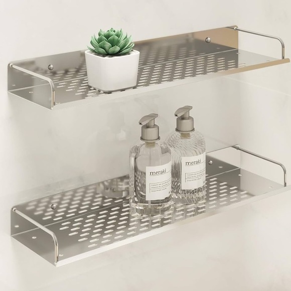 🆕 Shower Caddy Organizer Shelves Set of 2 - Picture 1 of 10